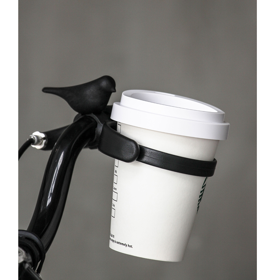 QLX20010-BK Держатель для стаканов bird, черный Qualy  - Вид №1