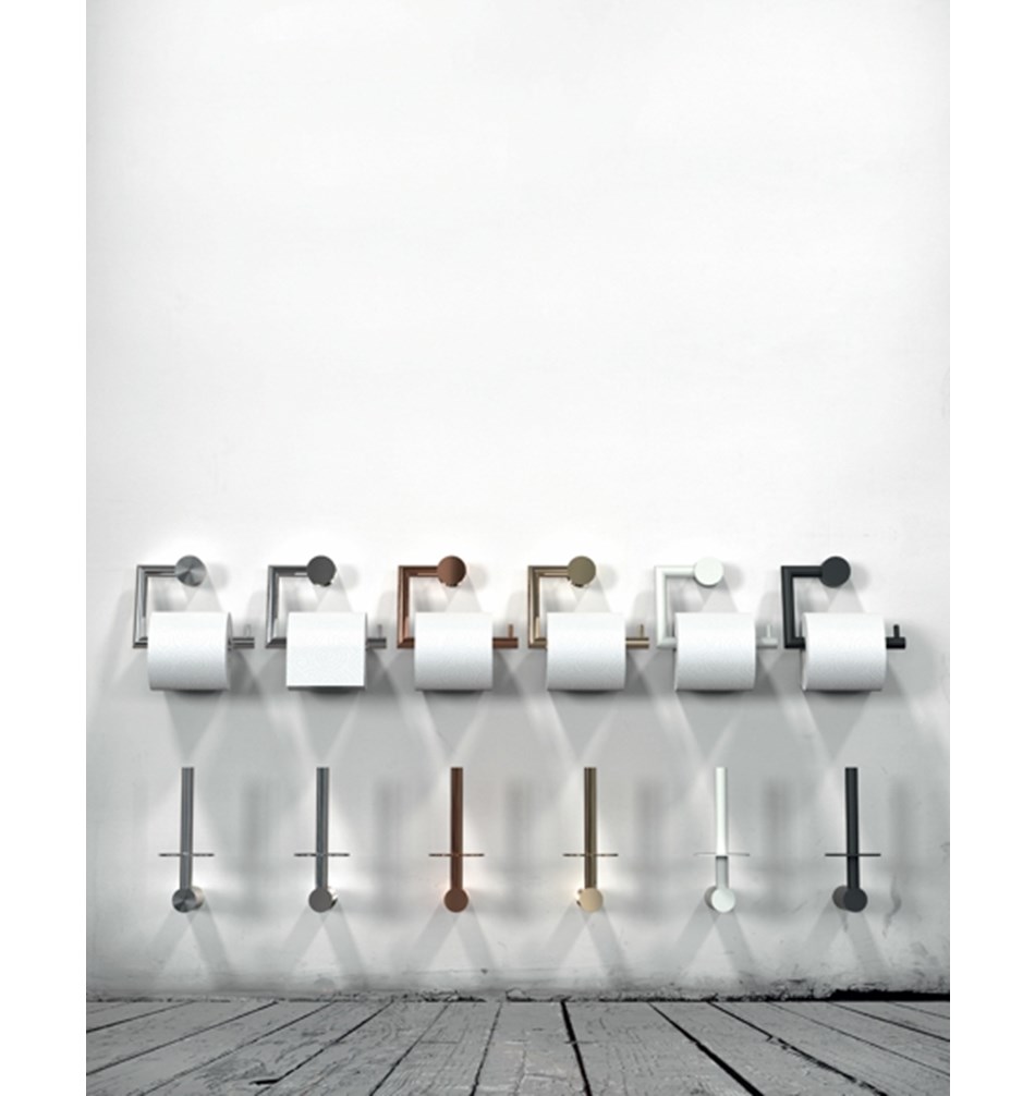 FROST Держатель туалетной бумаги 2 » белый Нержавеющая сталь Белый N1912-W  - Вид №2