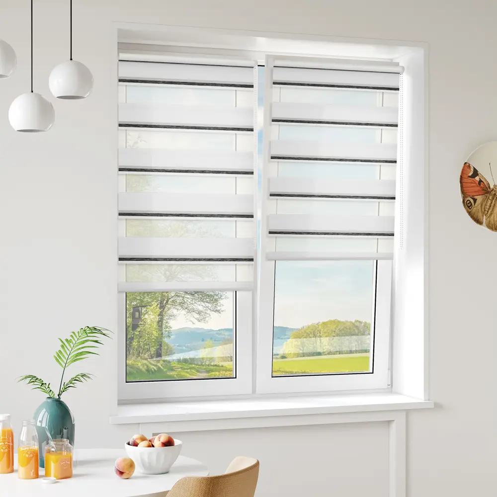 Штора рулонная день-ночь Лечче 70x160 см серо-молочная MIAMOZA STLM-2011862 - Вид №7