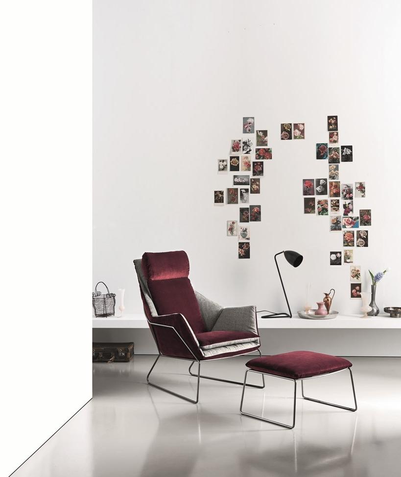 Saba Italia Кресло Bergere из ткани с высокой спинкой New york sun-id-1388853 - Вид №6