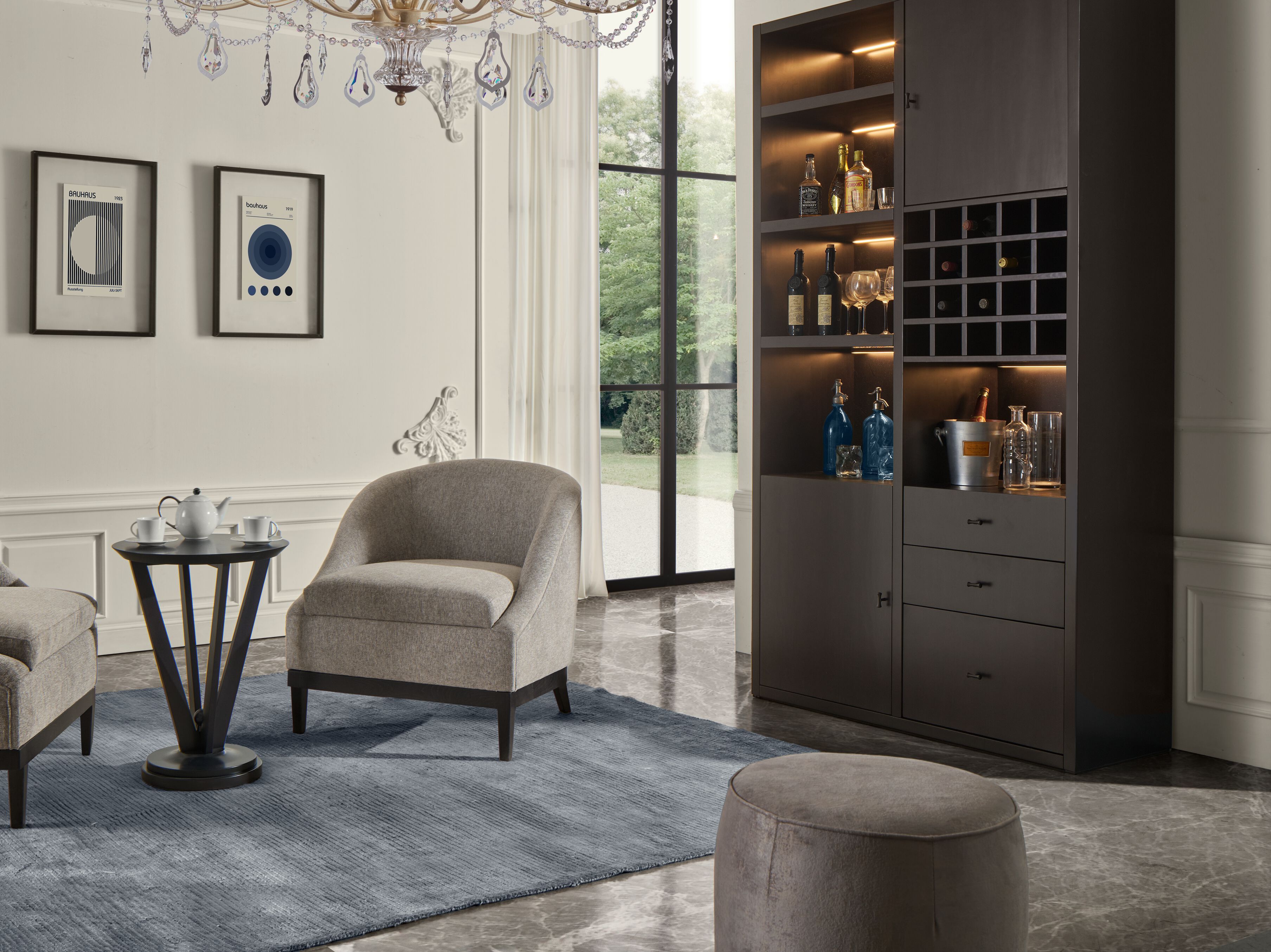 Круглый пуф из ткани GUERRA VANNI Studio Privè ARCH-00021215 - Вид №2