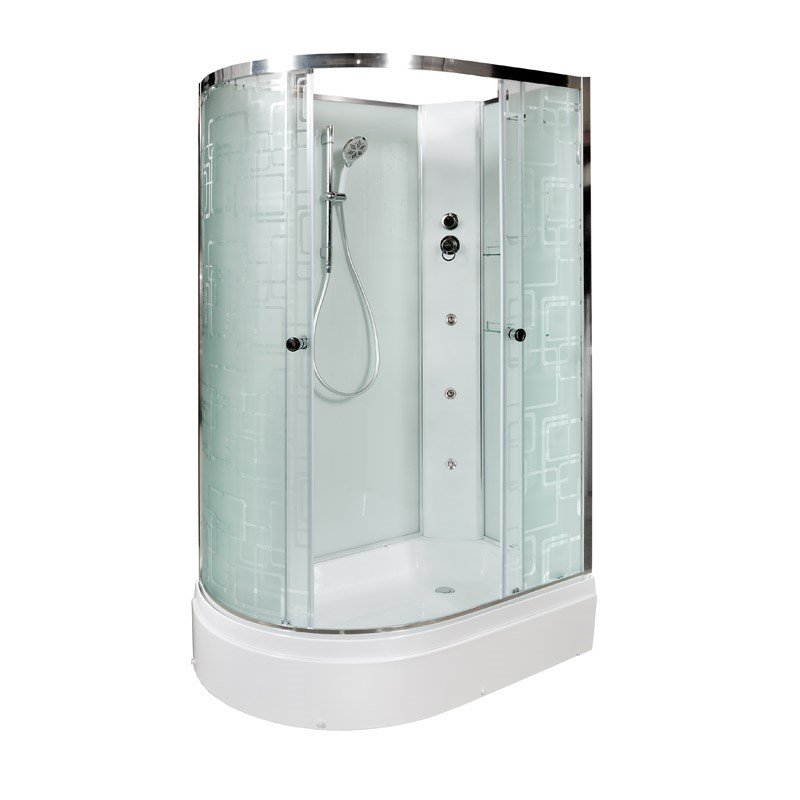 L 920 R с гм. и эл. Душевая кабина DETO Серия L ЕМ2712 R  N с гидромассажем (гм.) - Вид №18