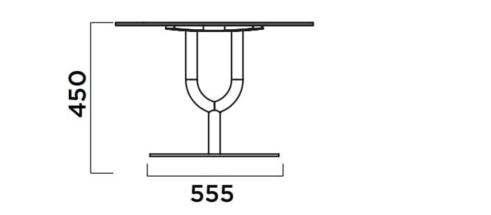 Круглый стол из стали и дерева Infiniti Камертон ARCH-00062247 - Вид №4