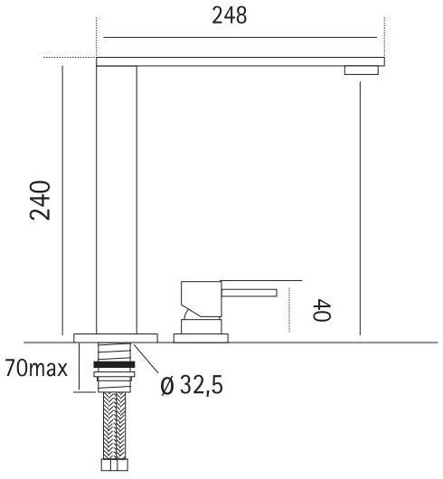 Quadrodesign Пульт дистанционного управления для кухни с поворотным изливом Kitchen brass sun-id-1464924 - Вид №1