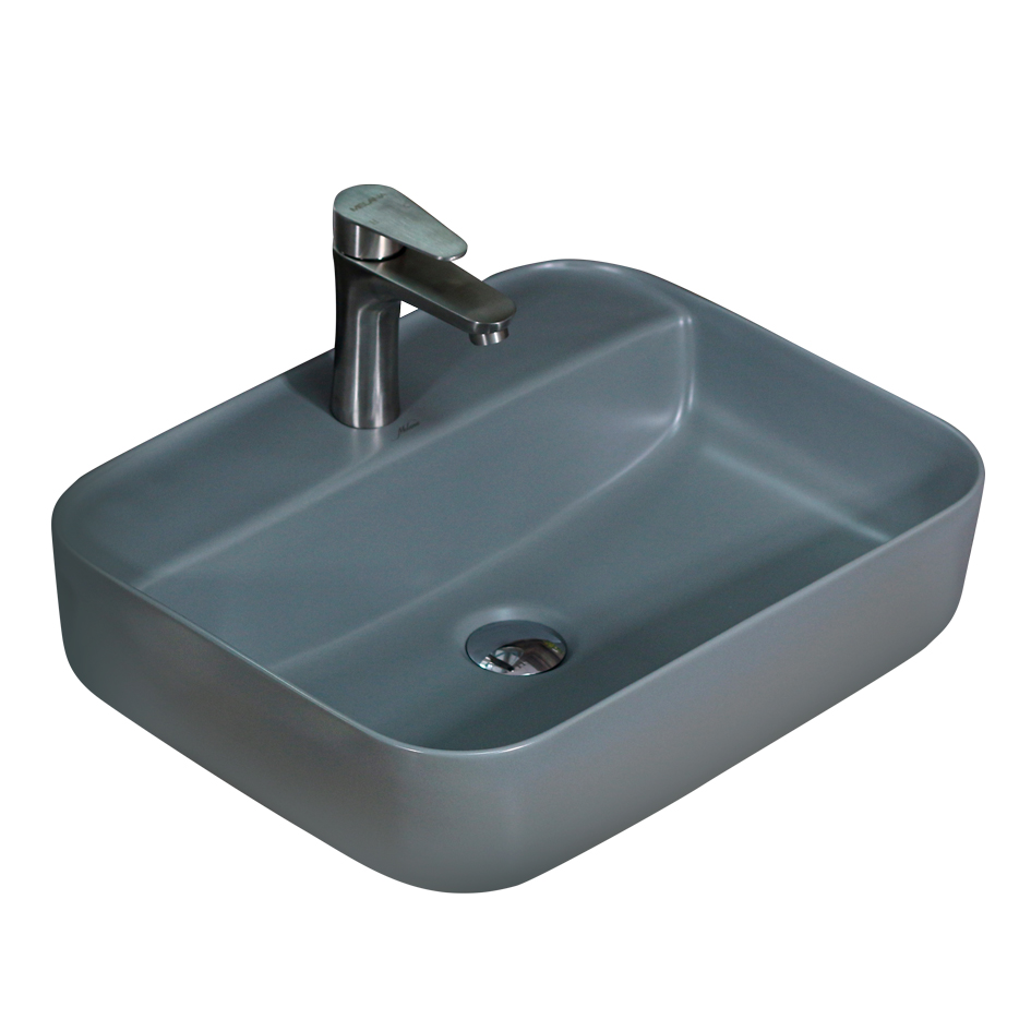 Накладная раковина melana mln-320355mdg матовая темно-серая 320355MDG-805 - Вид №1