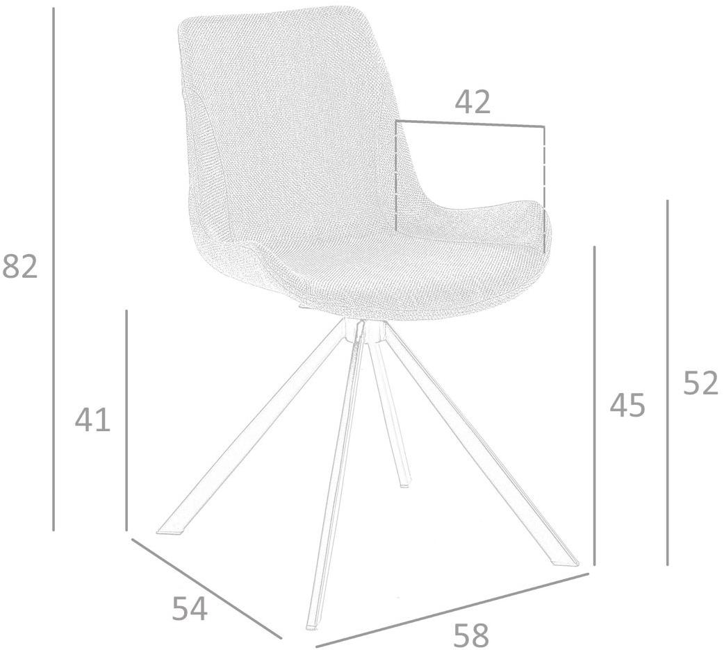 Angel Cerdá Вращающийся стул на козелке из ткани New chair 4071 f3217bb Angel Cerda - Вид №6