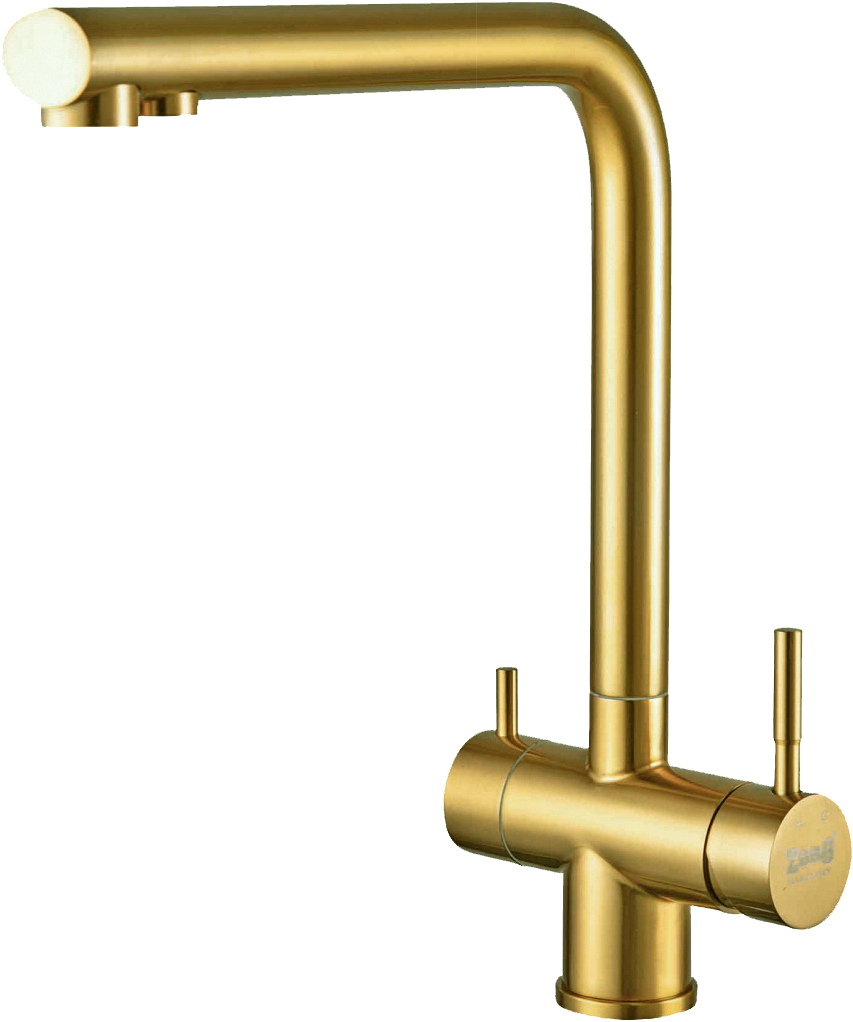 Смеситель ZorG Inox SZR-2020 BRONZE для кухонной мойки, бронза