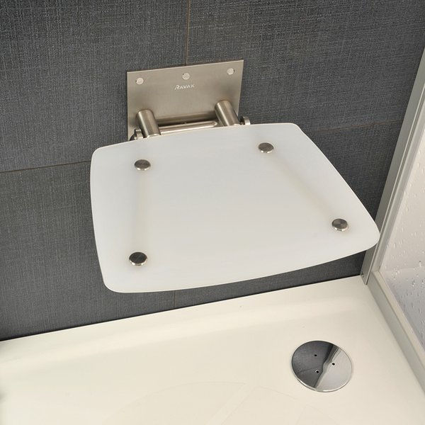 Универсальное сиденье для душа OVO-B-OPAL/BLACK Ravak B8F0000046 - Вид №1