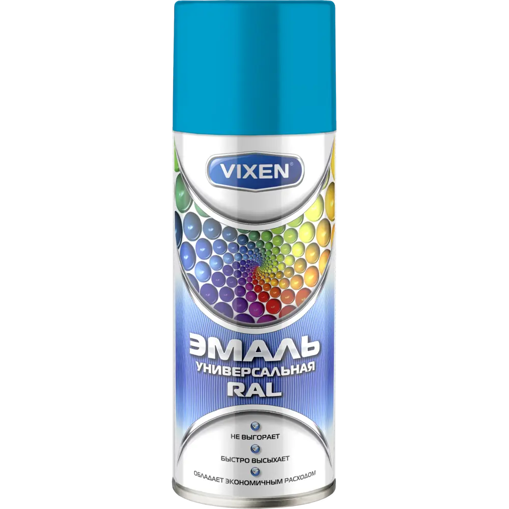 Эмаль аэрозольная Vixen алкидная цвет голубой 0.52 л STLM-2168057