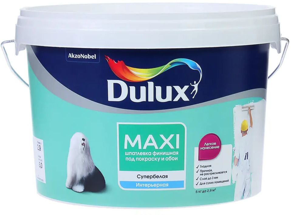 Финишная шпатлевка Dulux для идеально гладких стен 81950493