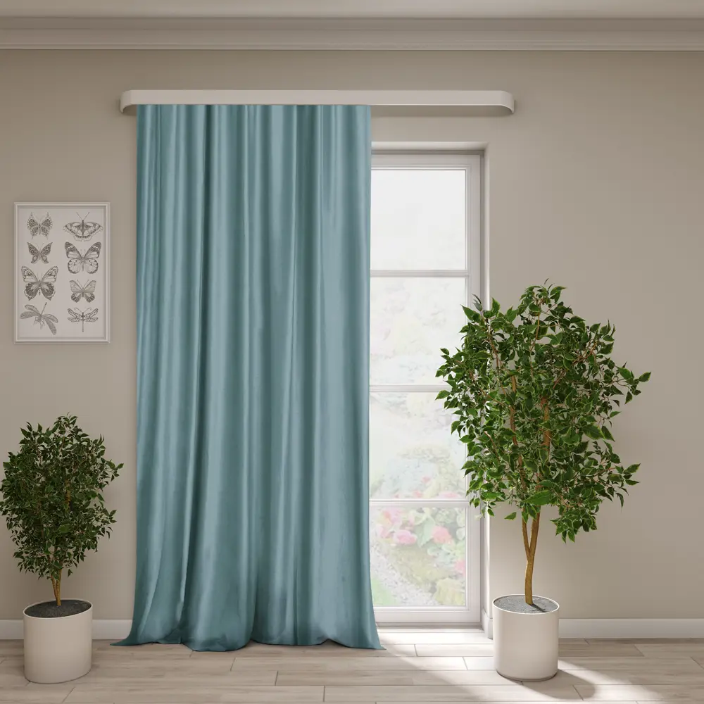 Santreyd Бархат для штор лазурь — роскошь в каждом сантиметре 82861237 STLM-0037313 - Вид №5