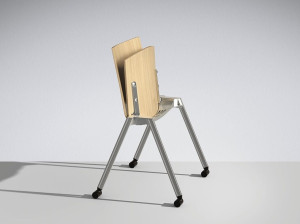 Складной стул с колесами