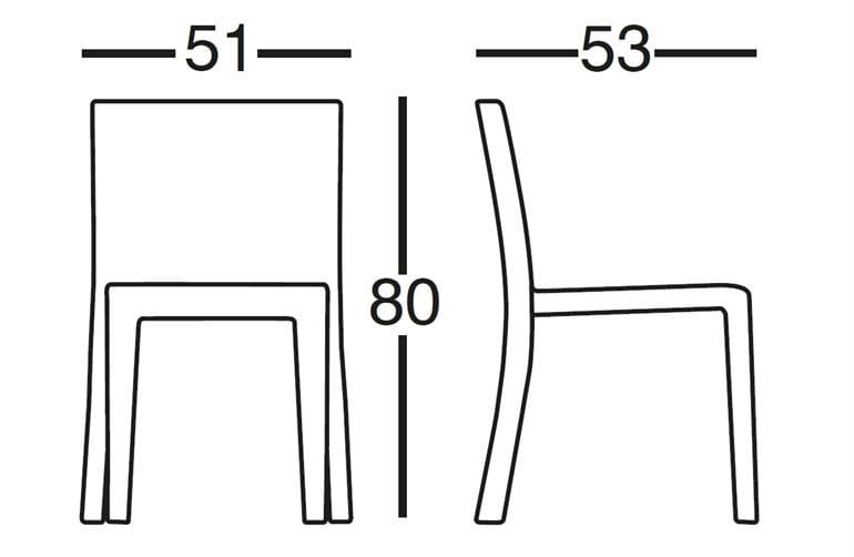 Стул из смолы Vondom Jut ARCH-00085678 - Вид №2