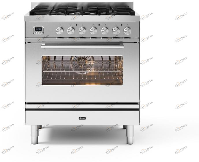 Ilve Отдельностоящая стальная кухня Professional plus P08w Santreyd 