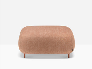 Съемный пуф из ткани