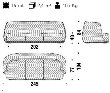 Moroso Съемный тканевый диван Redondo sun-id-1350461 - Вид №13