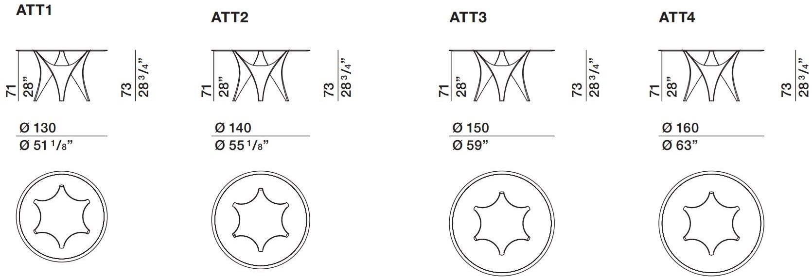 Molteni & C. Круглый стеклянный стол sun-id-1353096 - Вид №5
