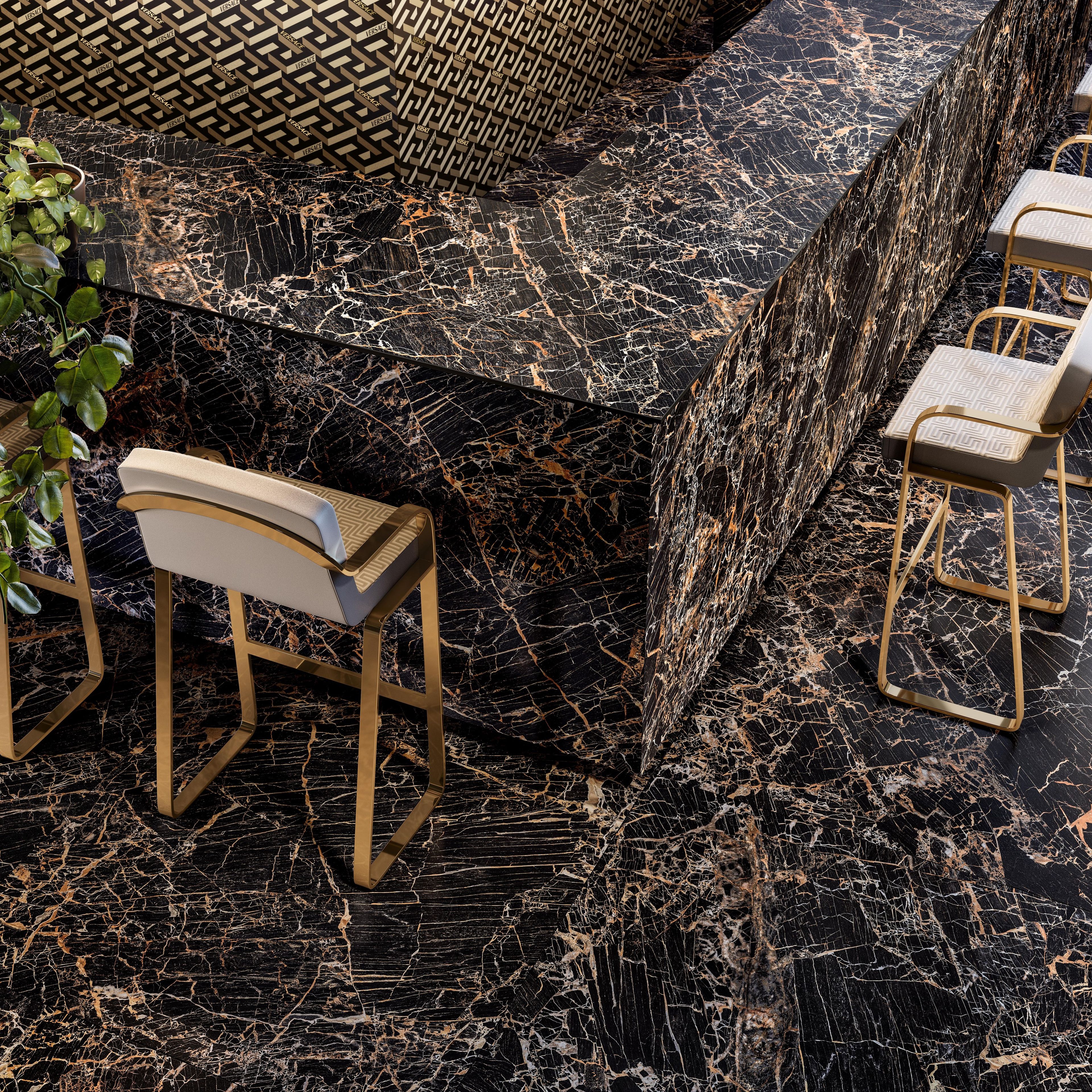 Пол / керамогранит с мраморным эффектом Versace Ceramics Maximvs ARCH-00090642 - Вид №1