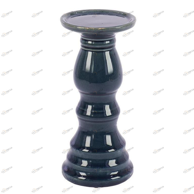 Подсвечник керамический фигурный на 1 свечу темно-синий To4rooms TO4ROOMS  212632 Синий 