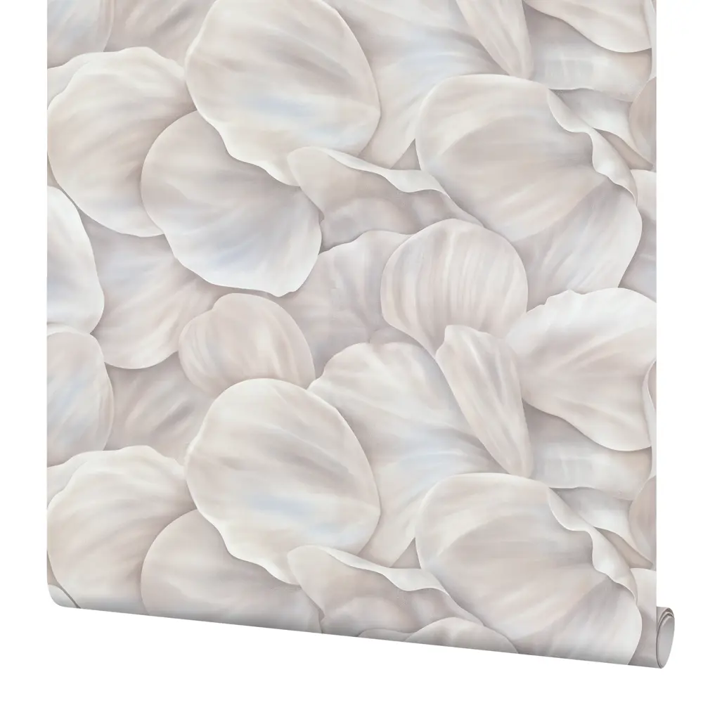 Palitra Home Лепесток: флизелиновые обои с растительным узором в бежевых тонах 89426878 STLM-1569359