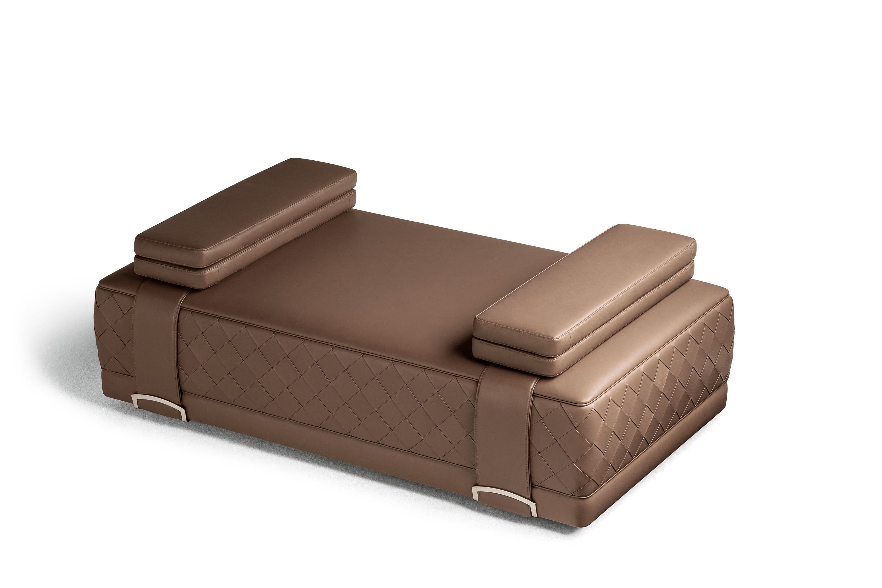 Кожаный прямоугольный пуф Poltrona Frau коллекция-мебель и аксессуары ARCH-00149334 - Вид №2