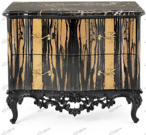 OAK Лаковая прикроватная тумба с ящиками Galleria sun-id-1499637