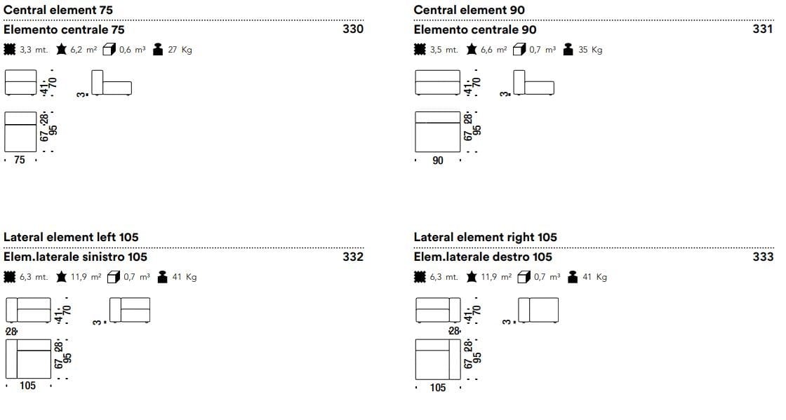 Съемный диван из ткани MOROSO весна ARCH-00141740 - Вид №8