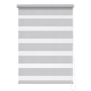 Рулонная штора MIAMOZA Liza день-ночь 70x160 см в сером цвете 89224875