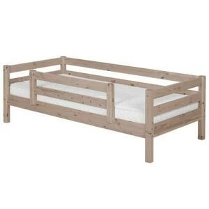 Кровать Flexa Classic с предохранительной планкой по центру, коричневая, 200 см