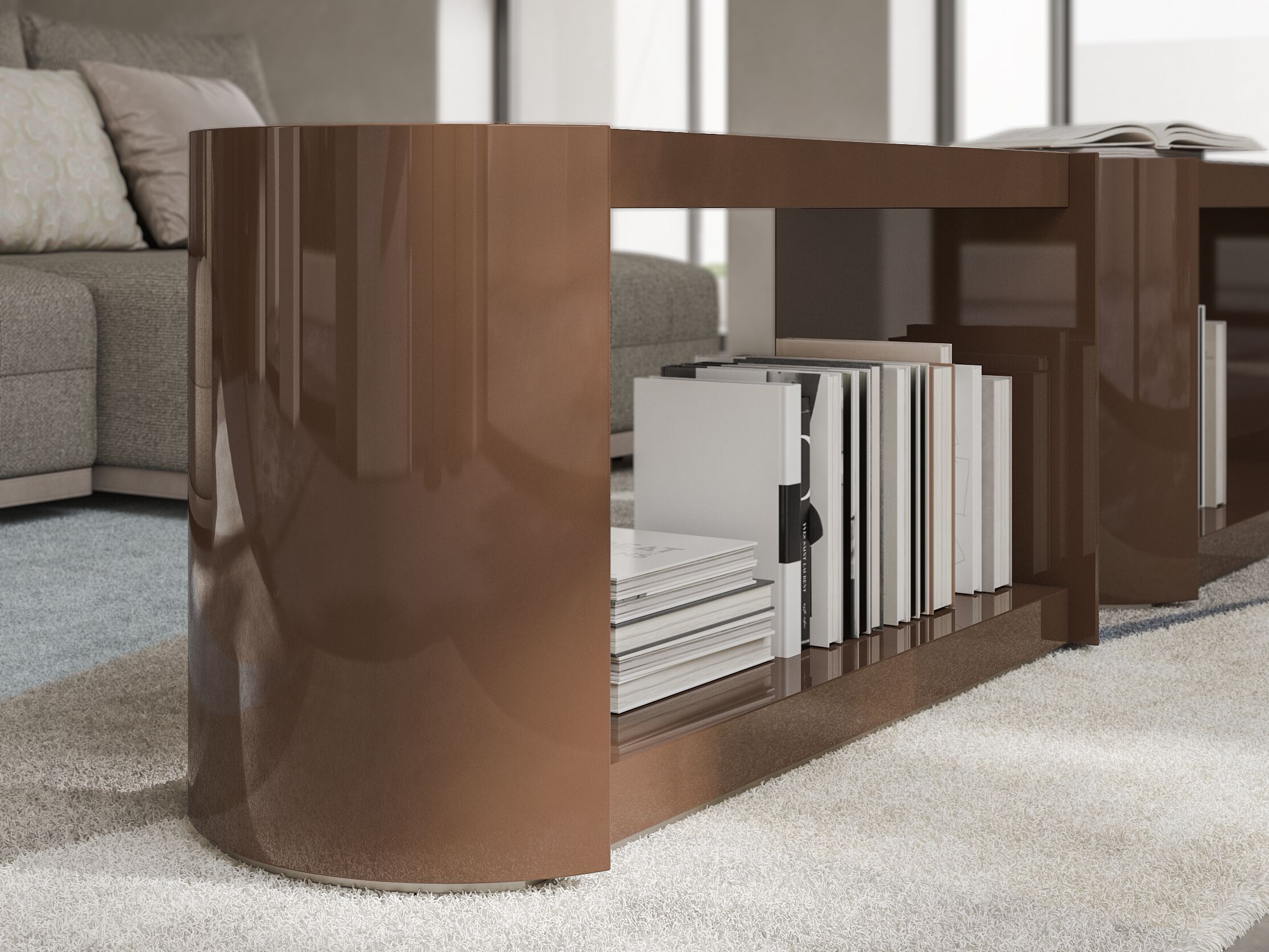 Лакированный деревянный Etagère CPRN HOMOOD Shapes ARCH-00048638 - Вид №1