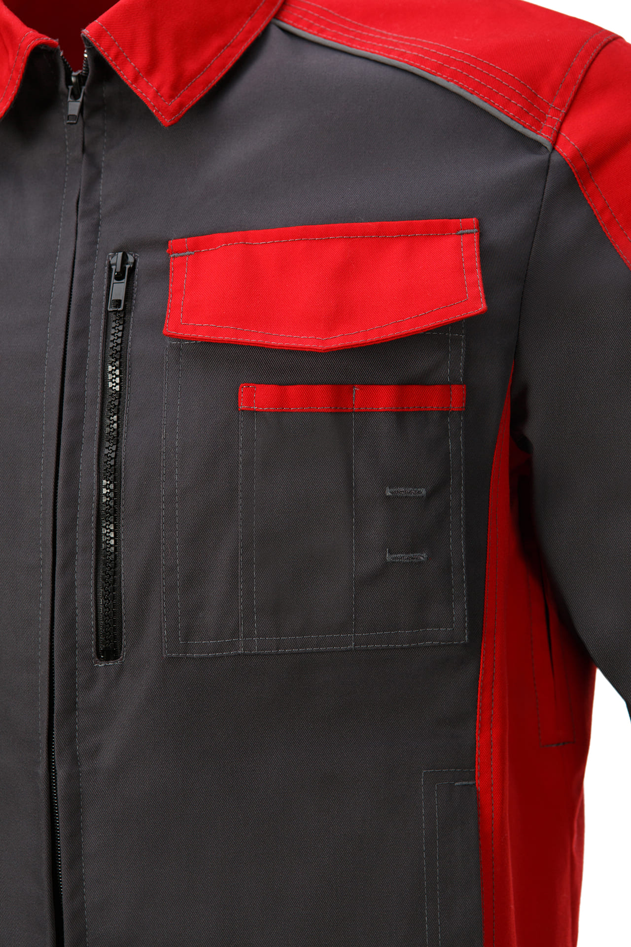 5044438 Костюм NEW графит красный STATUS  Летняя спецодежда  размер 64-66/170-176  - Вид №6