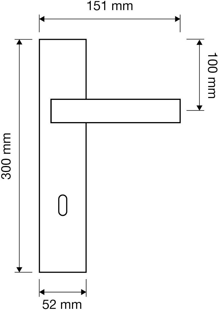 LINEA CALI' Ручка из хромированной латуни на пластине Zen wengé sun-id-1408585 - Вид №1