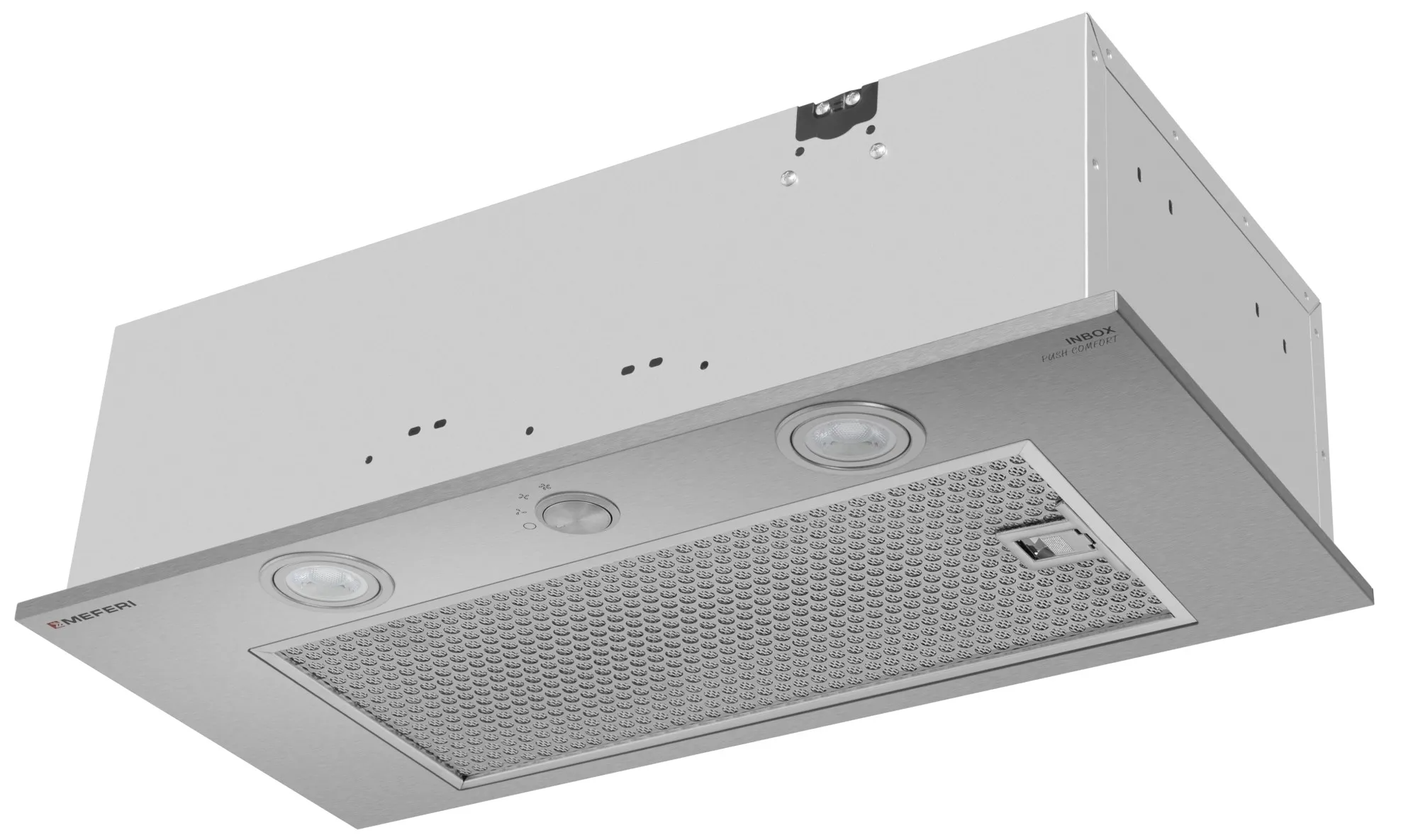 9270652 Вытяжка полновстраиваемая Meferi INBOX60IX PUSH COMFORT серебристый STDN-0072263 - Вид №3