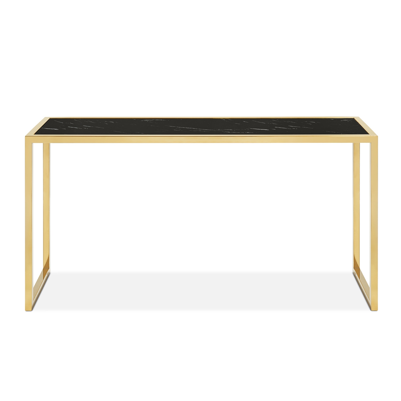 450287-93 ABHIKA КОНСОЛЬНАЯ КОРОНА ПРЯМАЯ H75 150X40 BLACK/GOLD  - Вид №4