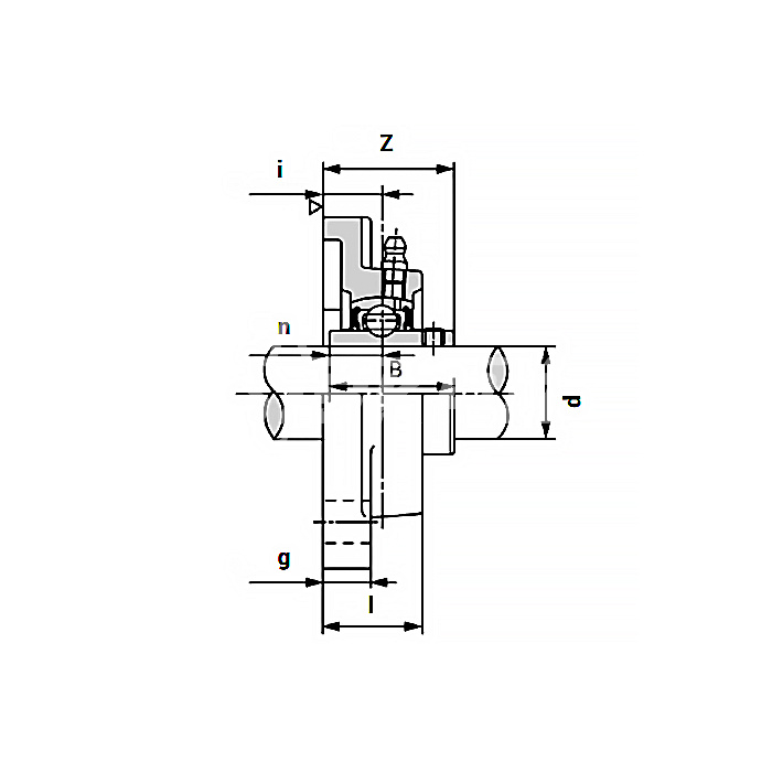 IS1990 Подшипниковый узел UCF208 ISKRA  - Вид №2