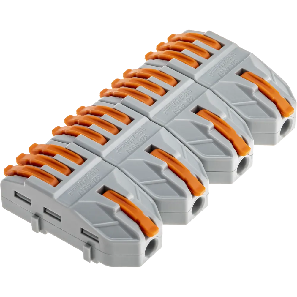 87887424 Клемма разветвительная Duwi 26665 4-проводная 4 мм 4 шт. STLM-1117901  - Вид №7