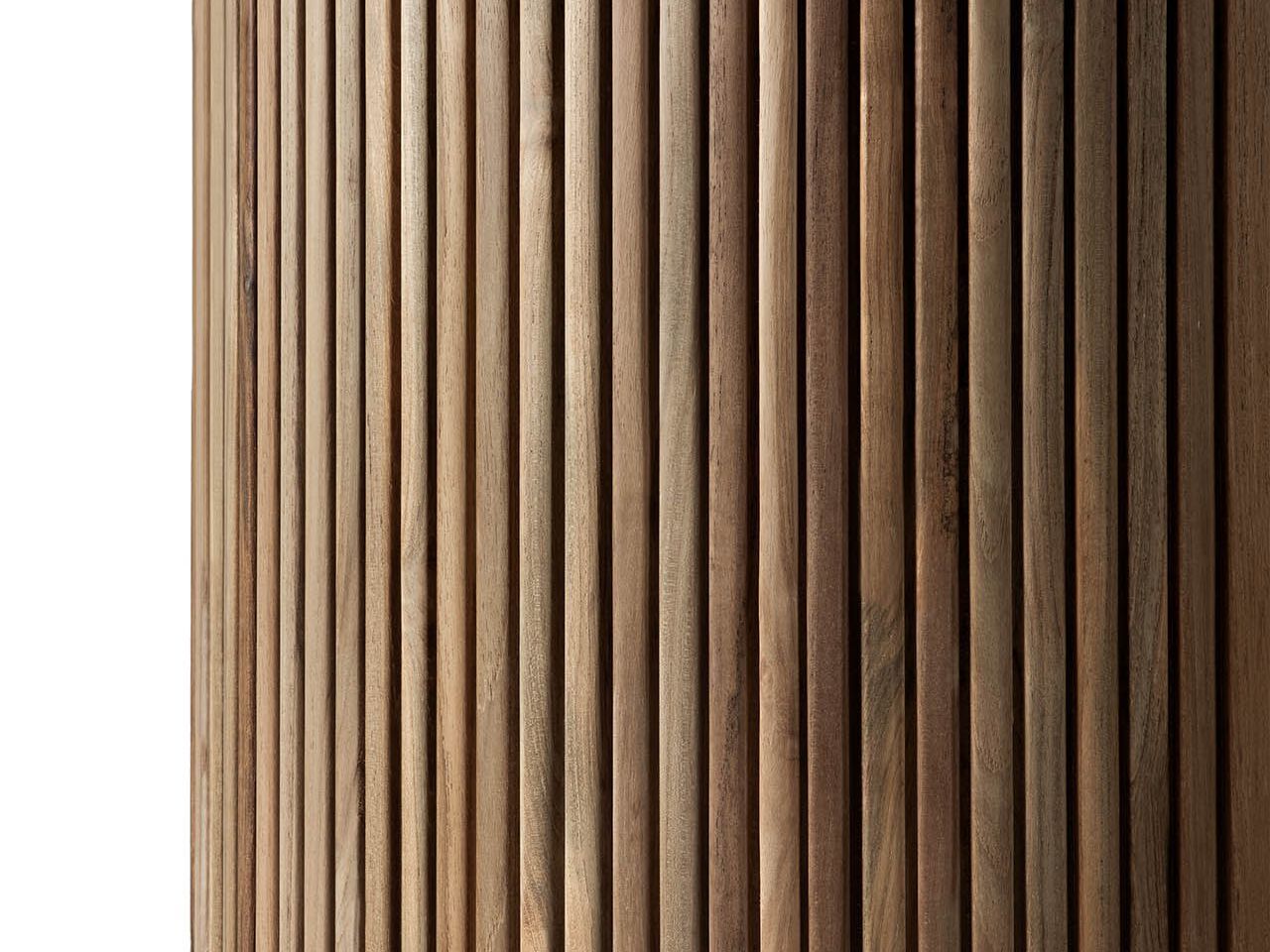 Круглый садовый стол из бетона и тика Ethnicraft Roller Max ARCH-00043951 - Вид №5