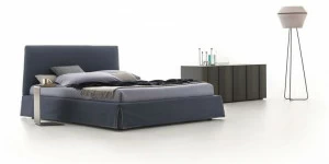 Ditre Italia Кровать из ткани с высоким изголовьем с мягким изголовьем