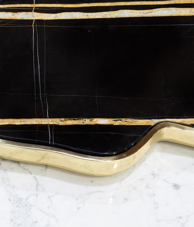 0-229 Navarra черно-белый центральный стол Boca Do Lobo  - Вид №31