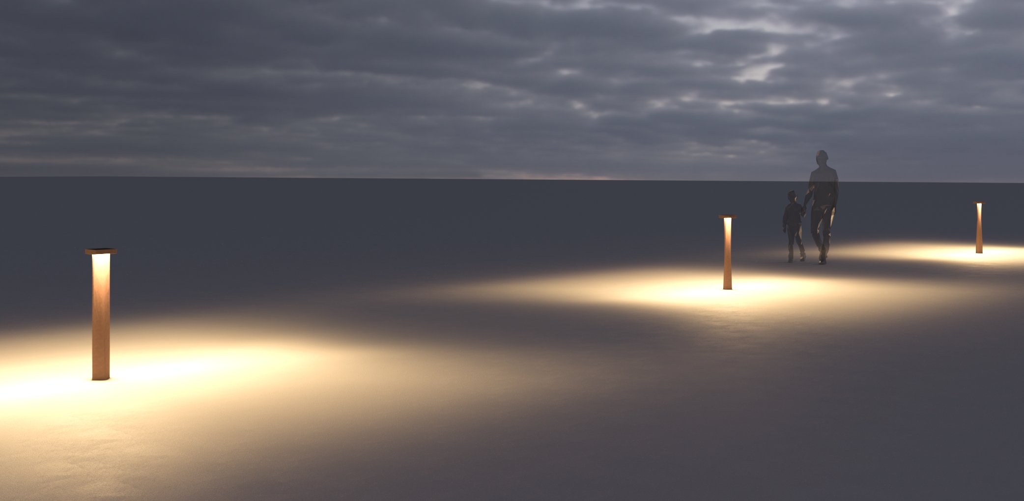 1640619 Мобильный светильник Platek BLEND Paletto  BLEND H. 900 mm - 8 LED 3000K diffuse  - Вид №17