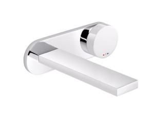 Настенный смеситель для раковины с 2 отверстиями и пластиной