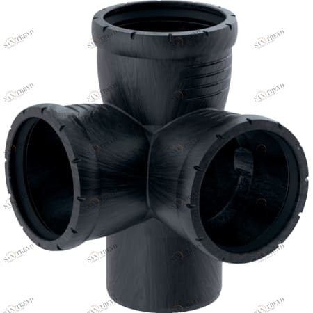 GEBERIT 393.550.14.1 Крестовина двухплоскостная Geberit Silent-Pro 87,5° 