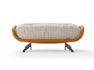 Прямоугольный пуф из ткани