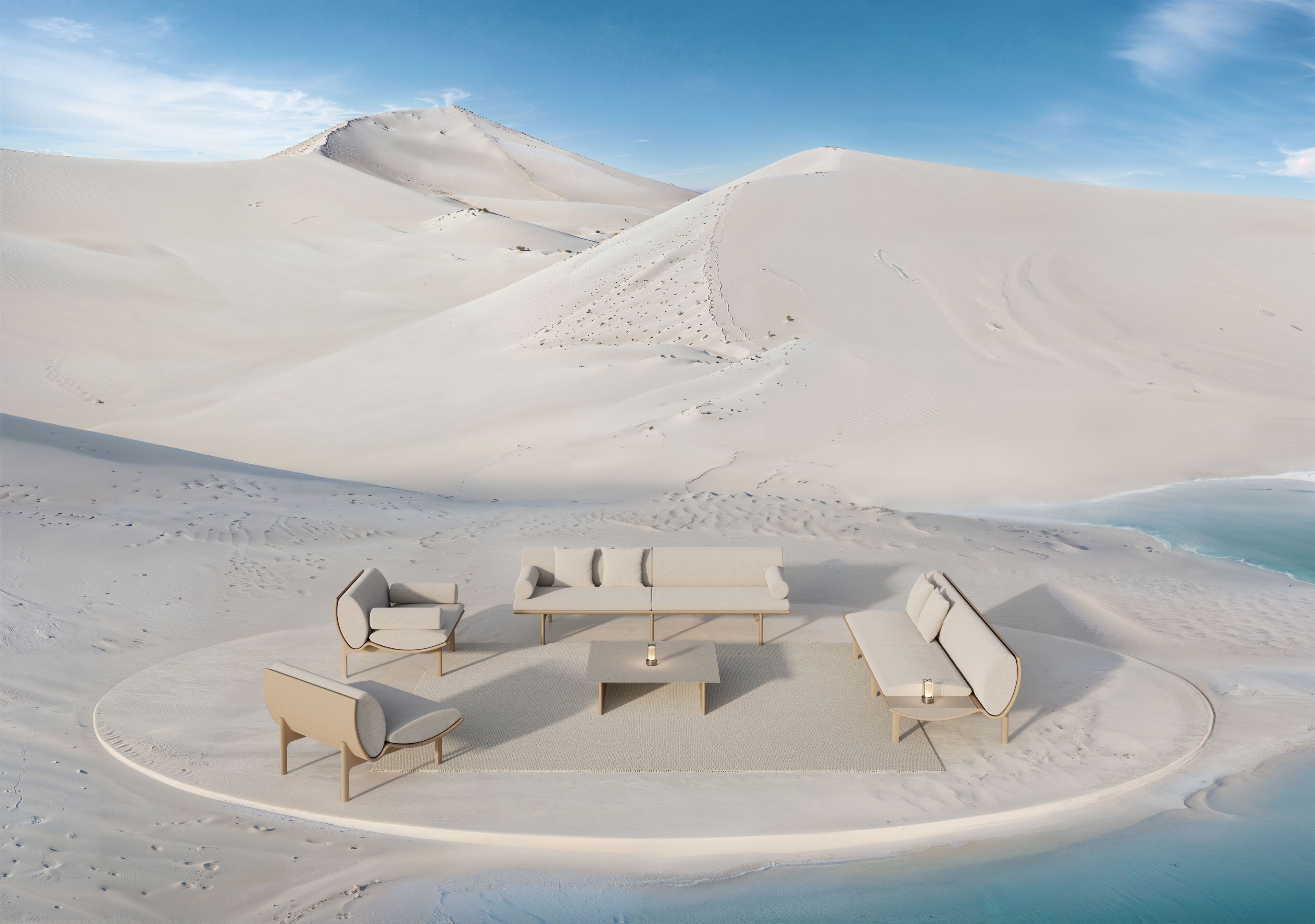 Квадратный бетонный журнальный столик GANDIABLASCO Dunne ARCH-00091246 - Вид №2