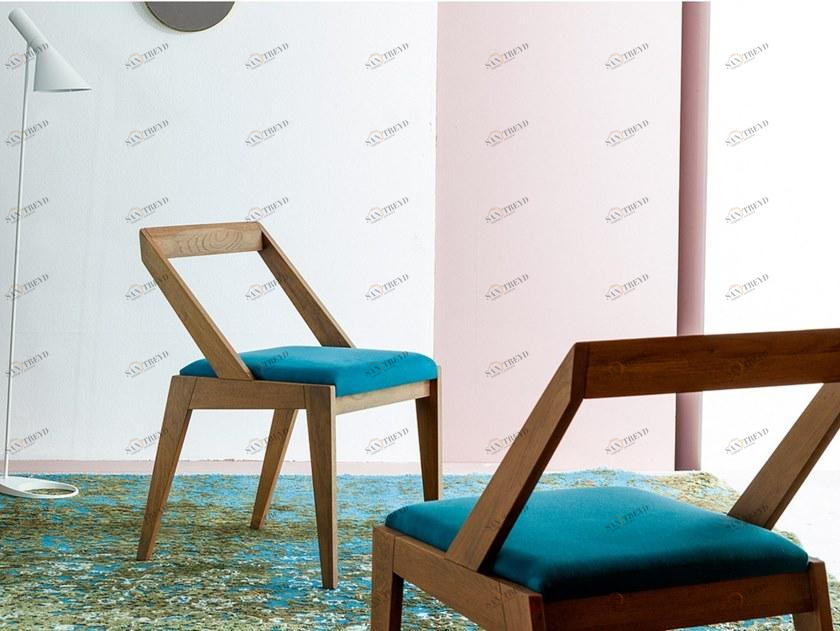 Devina Nais Стул из массива дерева со встроенной подушкой sun-id-1391715