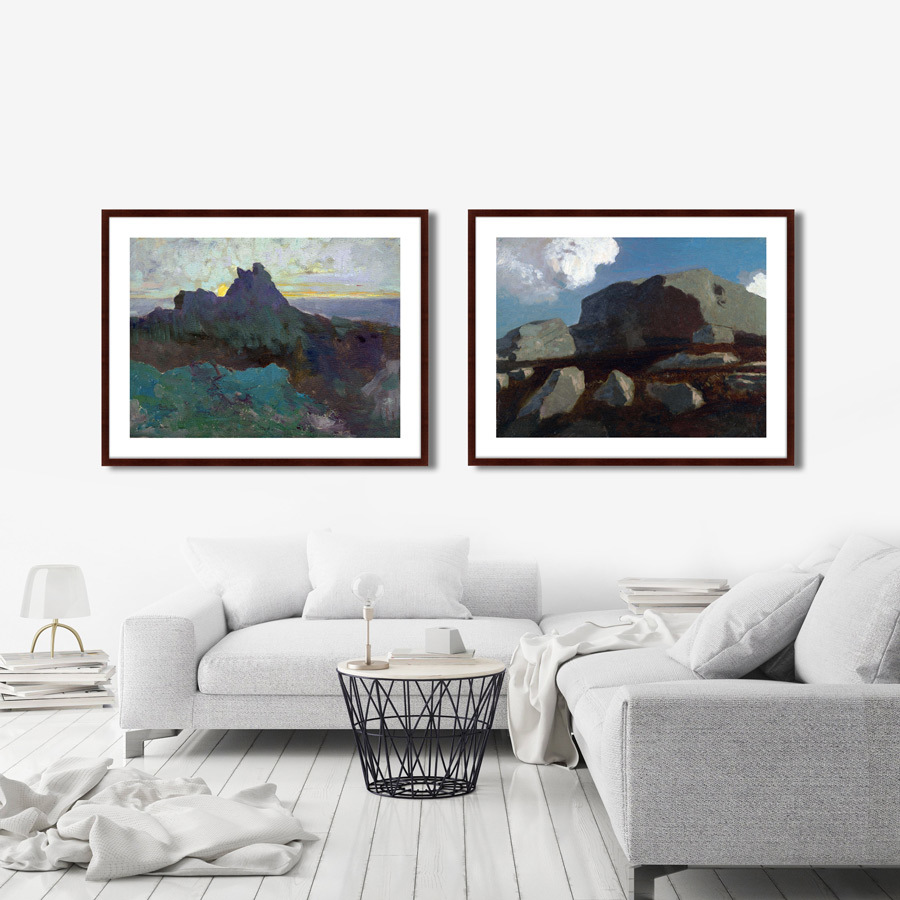 Картина: Landscape with Rocks, near Royan, 1875г. КАРТИНЫ В КВАРТИРУ  264114 Разноцветный  - Вид №4