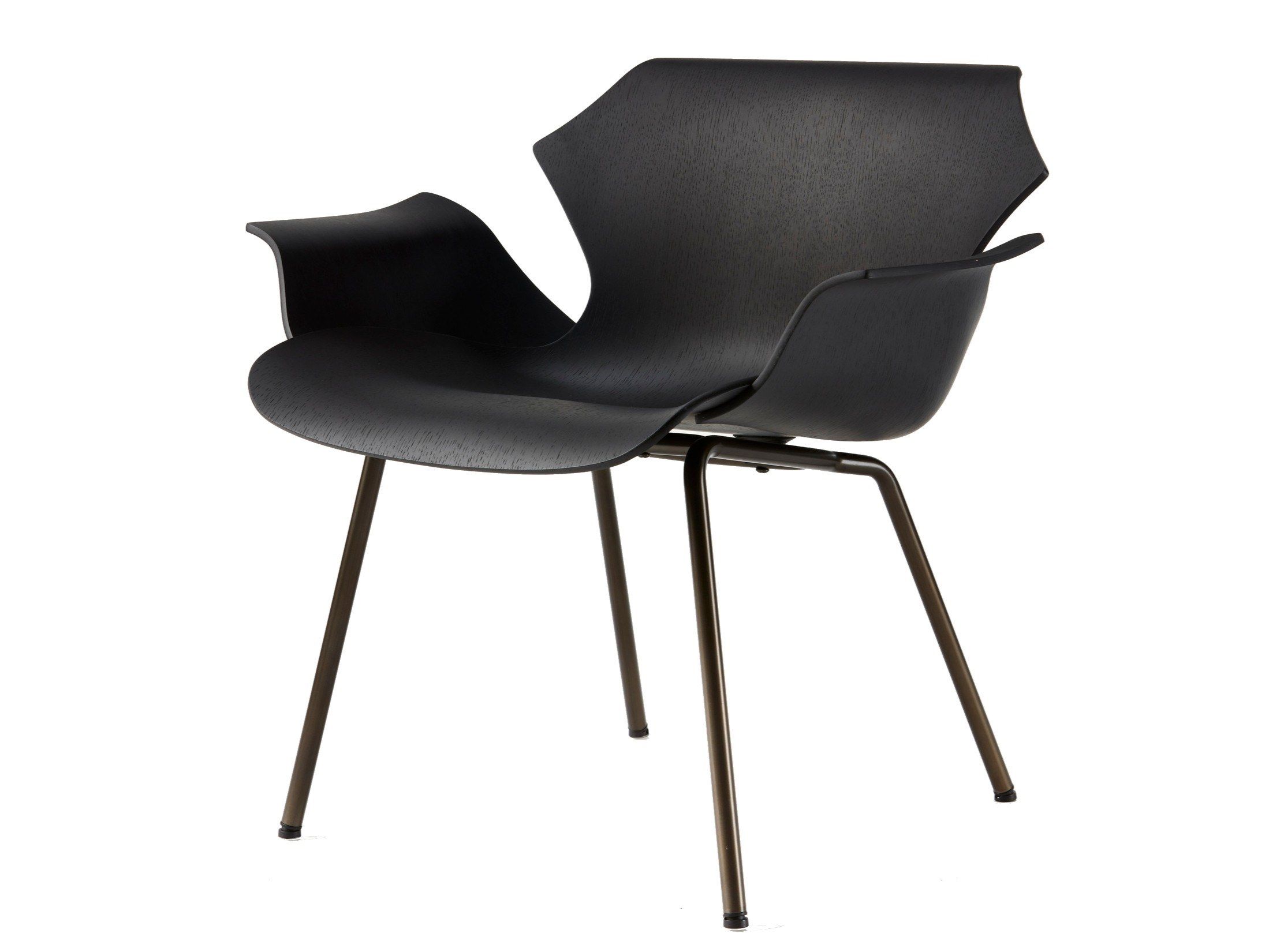 Стальное и деревянное кресло с подлокотниками BassamFellows Petal ARCH-00063917 - Вид №11