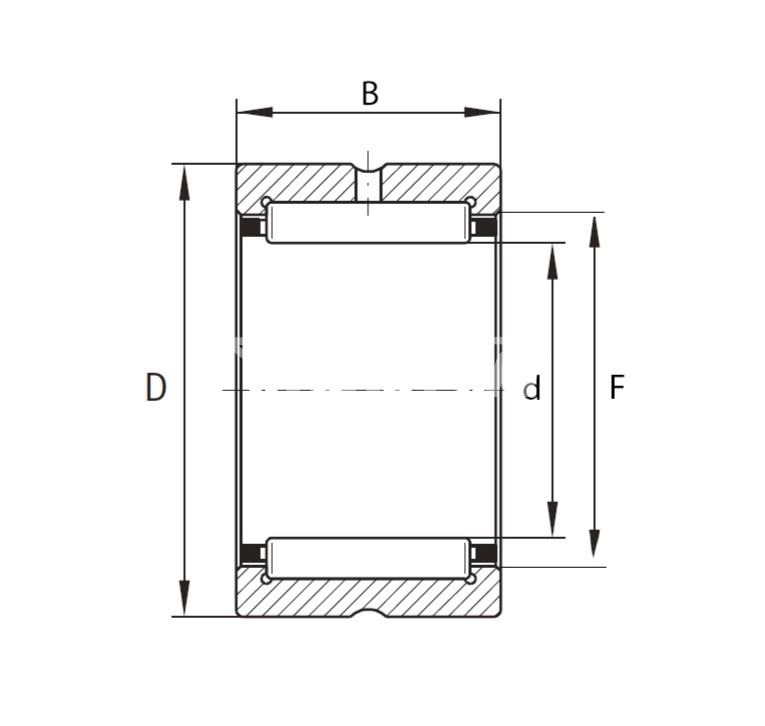 IS1539 Подшипник NKI30/20 ISKRA  - Вид №1