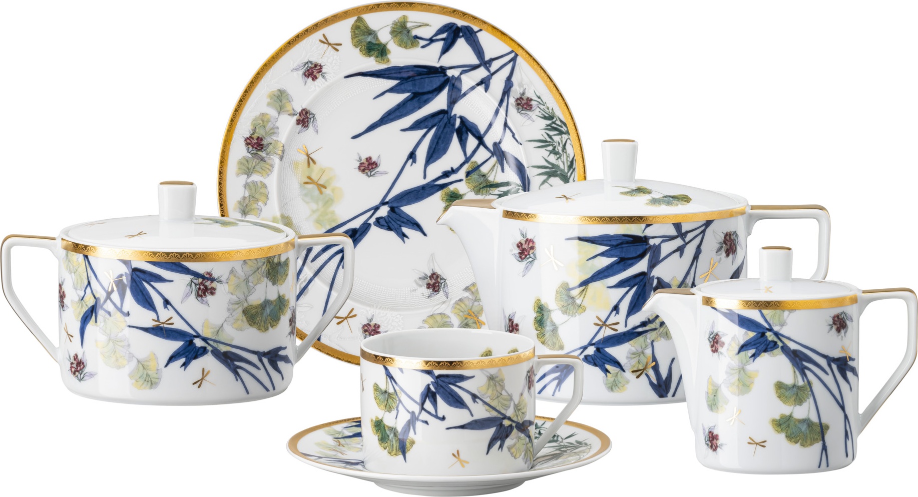 10655601 Rosenthal Сервиз чайный Rosenthal Турандот на 6 персон 21 предмет, фарфор Фарфор 