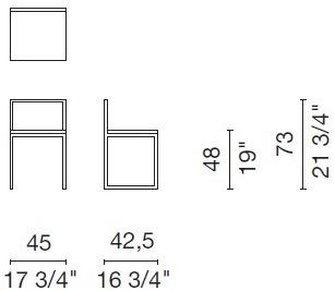 Cappellini Стул из окрашенного металла Fronzoni ’64 sun-id-1429179 - Вид №6